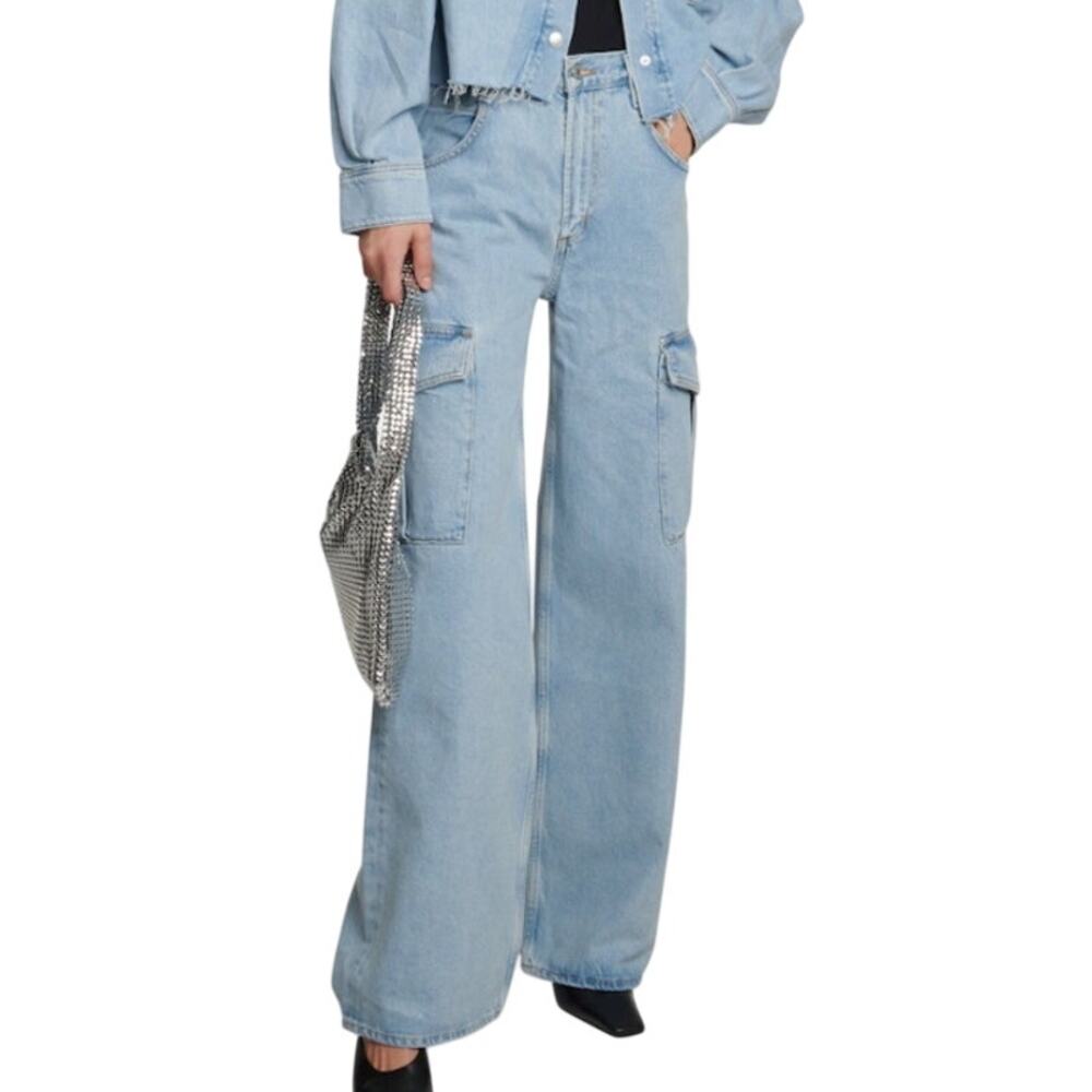 $288 AGOLDE Minka Cargo Jeans Denim 27